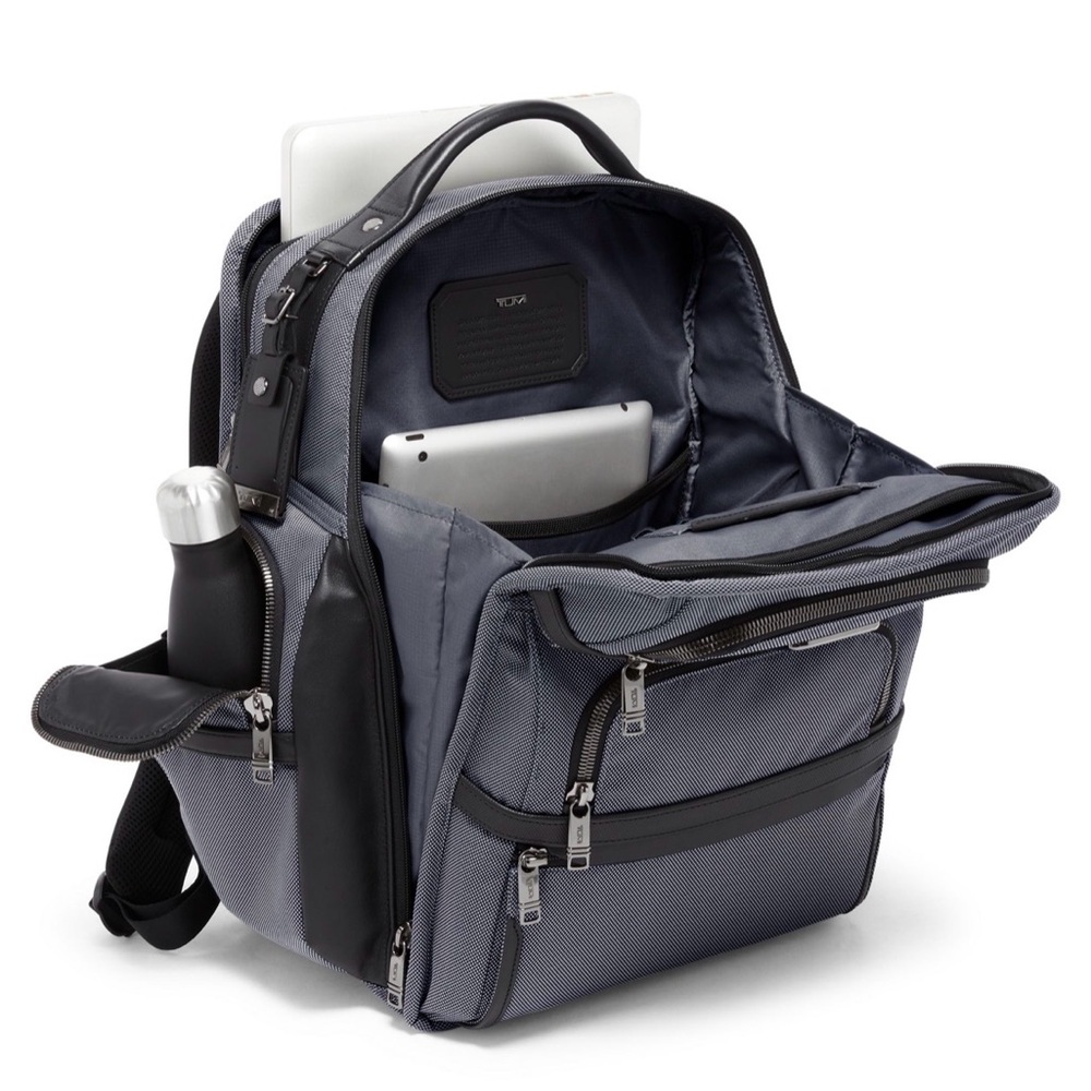 TUMI Gray and Brown Backpack - Picture 2 of 13
